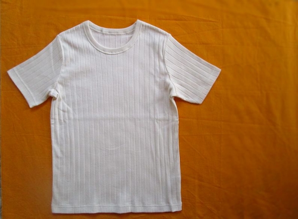 アンドミーのTシャツワイドリブオフホワイト白 (1)