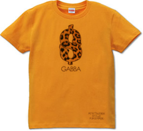 豹柄のドルマーク デザインTシャツ　半袖Tシャツ [6.2 oz］