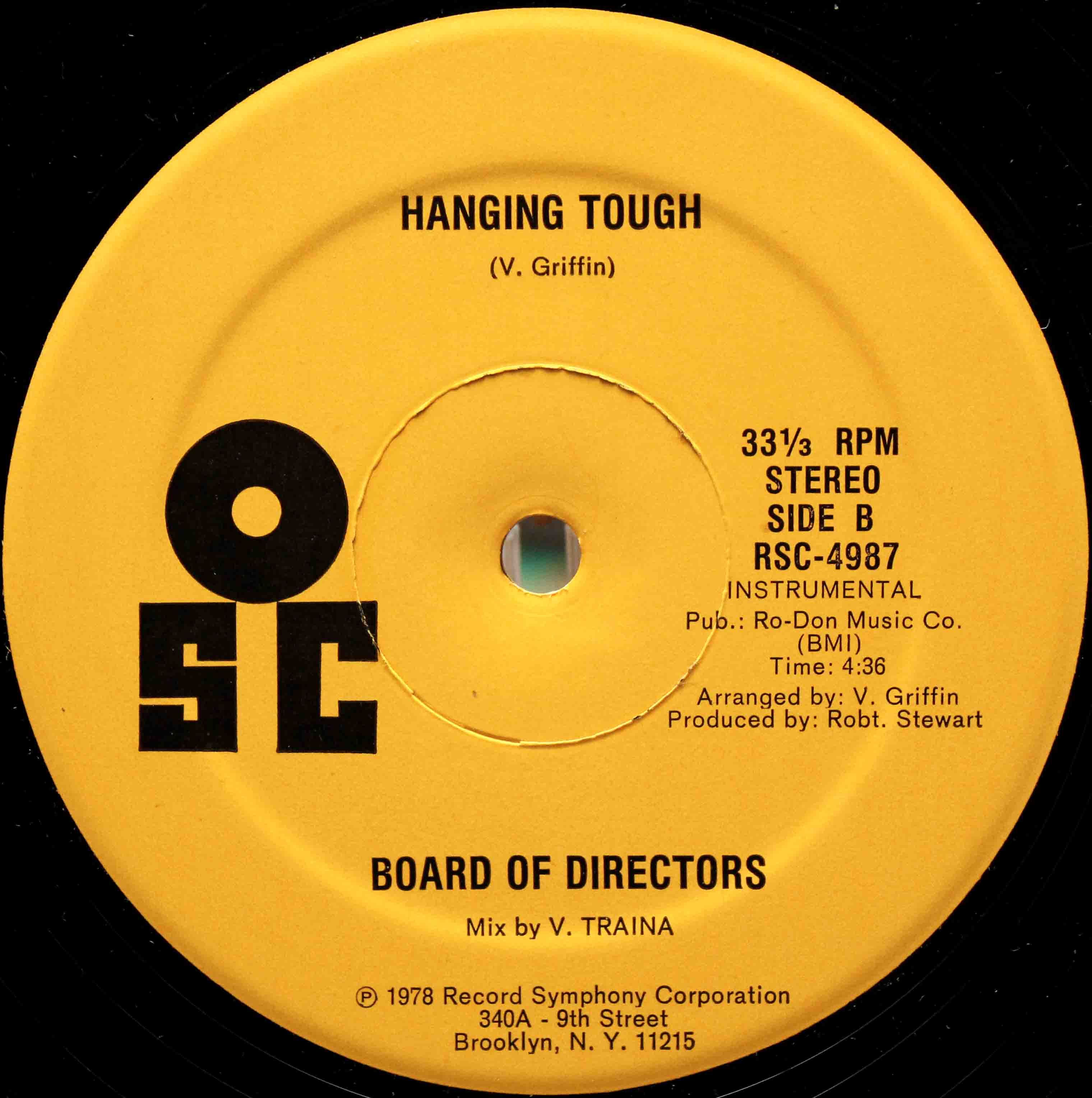 Board Of Directors ‎– Hanging Tough 04