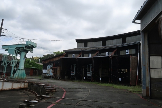 天竜二俣駅（第3村）転車台と扇形車庫