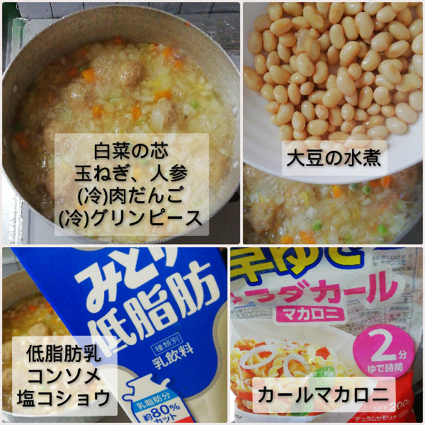 野菜救済大豆スープ