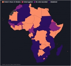 African countries’ votes on the United Nations resolution