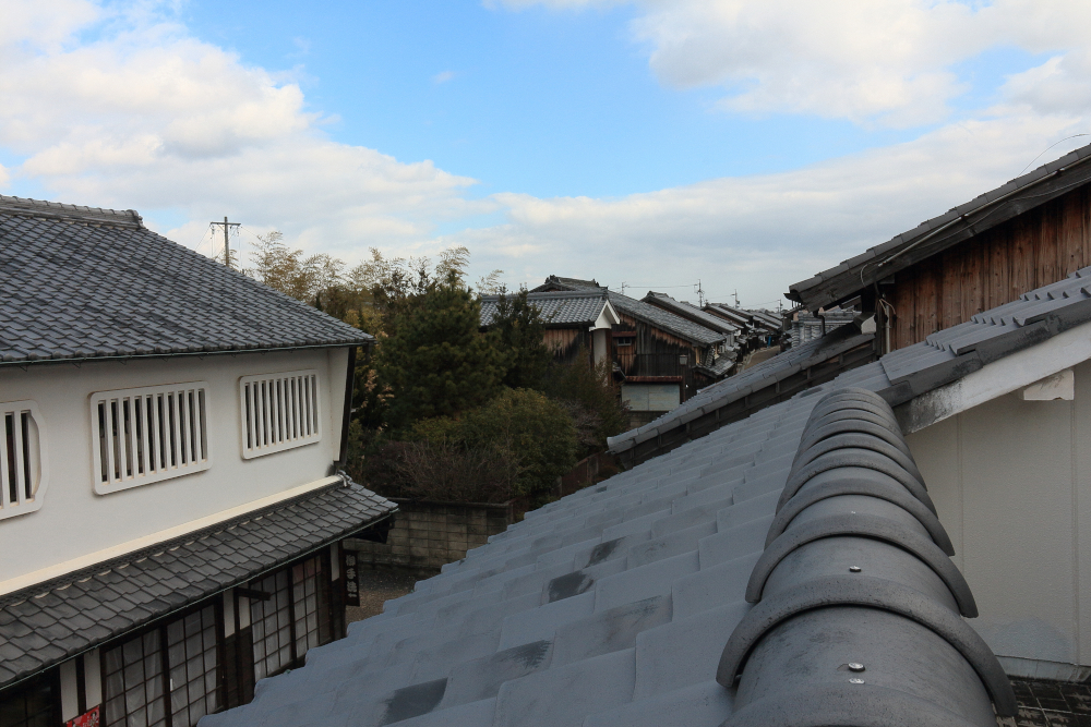 関宿の古い街並み　眺関亭の画像