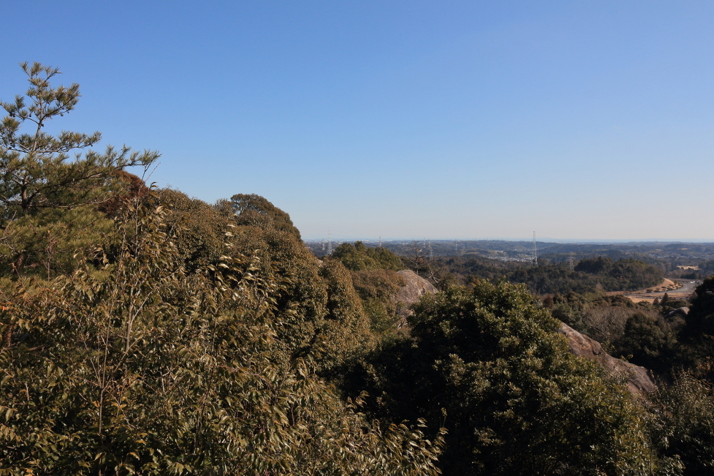 石山観音公園　東屋からの景色の画像