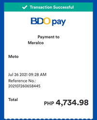 BDO Pay支払