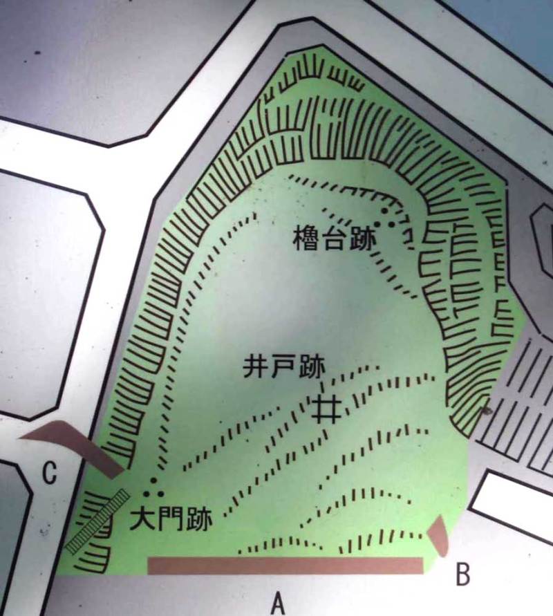 成瀬城／城跡の図
