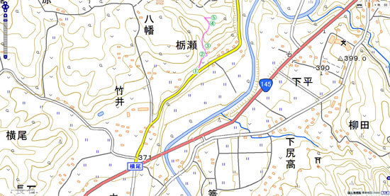 横尾八幡城_map