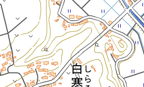 【図】白寒水城跡周辺