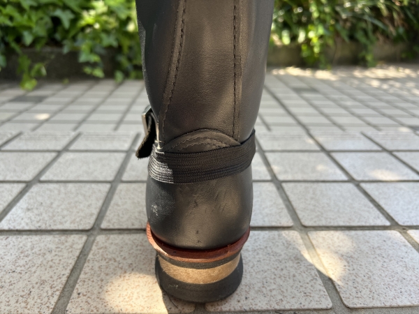 バイク　シフトガード　デグナー　ブーツの傷防止　装着　装着例