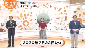 フジテレビ 20200722 0525 めざましテレビ 1-1