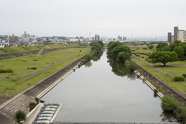 矢田川の流れ