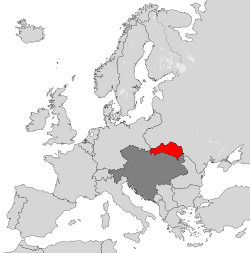 1914年におけるオーストリア＝ハンガリー帝国中のガリツィア・ロドメリア王国