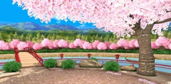 桜咲く湖公園